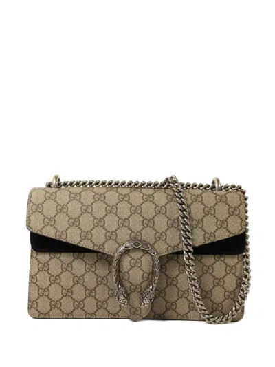 Pre-owned Gucci Dionysus Gg Shoulder Bag In Neutral