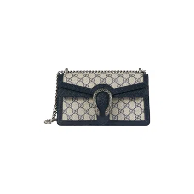 Pre-owned Gucci Dionysus Gg Small Shoulder Bag 'beige/blue Supreme' In Tan