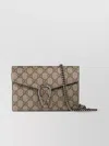 Gucci Dionysus Gg Supreme Chain Wallet In Brown