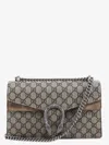 Gucci Dionysus Gg Supreme Fabric And Suede Shoulder Bag In Nude
