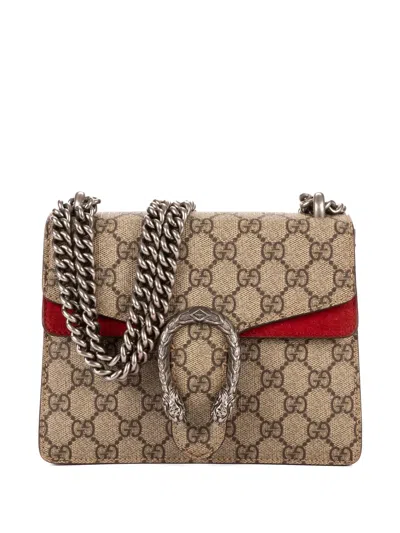 Pre-owned Gucci Dionysus Gg Supreme Shoulder Bag In Neutral