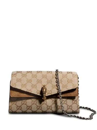 Gucci Dionysus Gg Supreme Shoulder Bag In Neutral