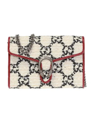 Gucci Dionysus Gg Tweed Woc In White