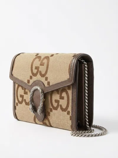 Gucci Dionysus Jumbo Gg Chain Wallet In Multi