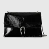 Gucci Dionysus Patent Leather Shoulder Bag In Black