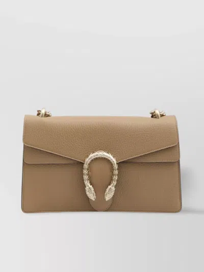 Gucci Dionysus Leather Chain Shoulder Bag In Brown