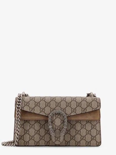 Gucci Dionysus Medium Gg Supreme Fabric Crossbody Bag In Sand