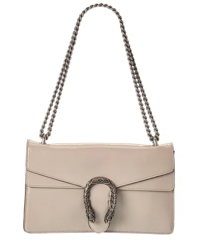 Gucci Dionysus Medium Patent Shoulder Bag In Neutral