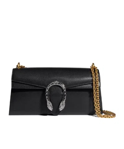 Gucci Dionysus Shoulder Bag Medium Size In Black
