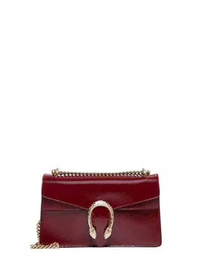 Gucci Dionysus Leather Shoulder Bag In Burgundy