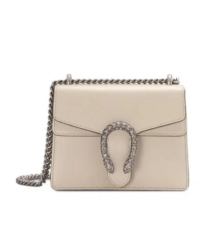 Gucci Dionysus Mini Leather Bag In Nude | ModeSens