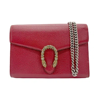Gucci Dionysus Red Leather Wallet  ()