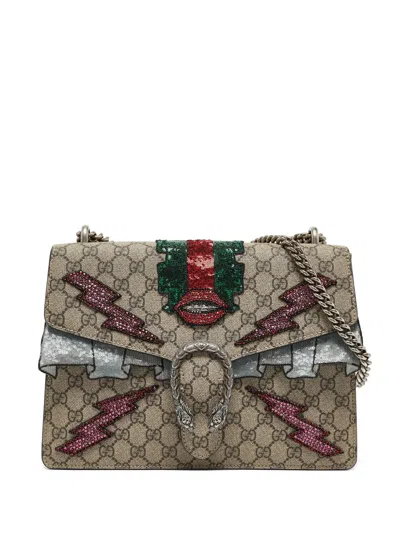 Pre-owned Gucci Dionysus Shoulder Bag In Neutral