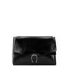 Gucci Large Dionysus Patent Leather Shoulder Bag In Black