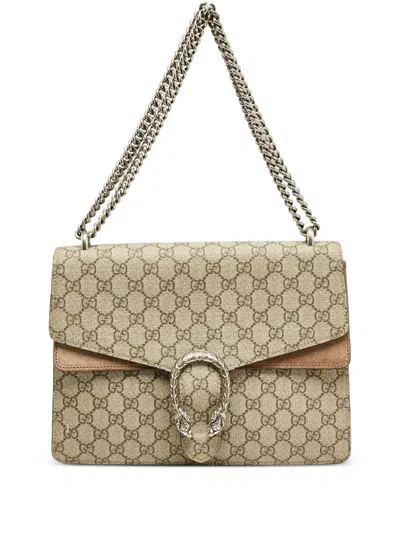 Pre-owned Gucci Dionysus Shoulder Bag In Neutral