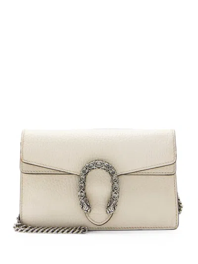 Pre-owned Gucci Dionysus Shoulder Bag In Neutral