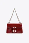 Gucci Small Dionysus Leather Shoulder Bag In Red