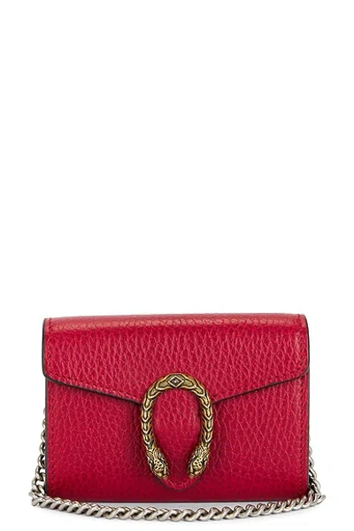 Pre-owned Gucci Dionysus Shoulder Bag In Red