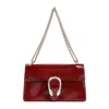 Gucci Womens Rosso Ancora Dionysus Chain-strap Leather Shoulder Bag In Red