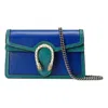 Gucci Dionysus Single-shoulder Bag Super Mini Blue/green In Neutral