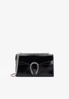 Gucci Dionysus Medium Patent Leather Shoulder Bag In Black