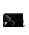 Gucci Dionysus Patent Leather Shoulder Bag In Black