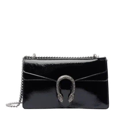 Gucci Chain Strap Shoulder Bag With Metal Hardware In Black