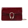Gucci Small Dionysus Leather Shoulder Bag In Red