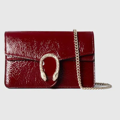 Gucci Dionysus Super Mini Bag In Burgundy