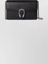Gucci Dionysus Textured Leather Chain Strap Purse In Black