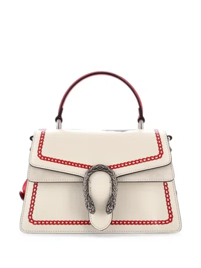 Pre-owned Gucci Dionysus Top Handle Bag Gg Coated Canvas And Leather Small Satchel In Multicolour