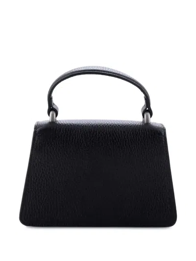 Pre-owned Gucci Dionysus Top Handle Bag Leather With Crystals Mini Satchel In Black