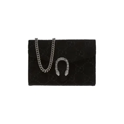 Pre-owned Gucci Dionysus Velvet Shoulder Bag 'black'