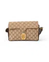 Gucci Dionysus Vintage Gg Supreme Clutch In Brown In Neutral