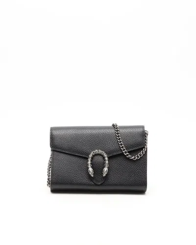 Gucci Dionysus Wallet On Chain Bag In Black