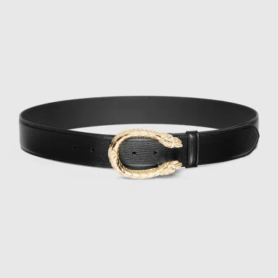Gucci Dionysus Wide Belt In Black