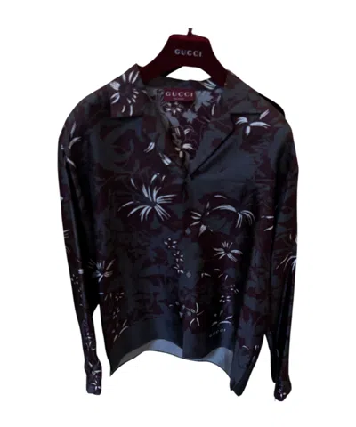 Gucci Disco Bowling Shirt In Black