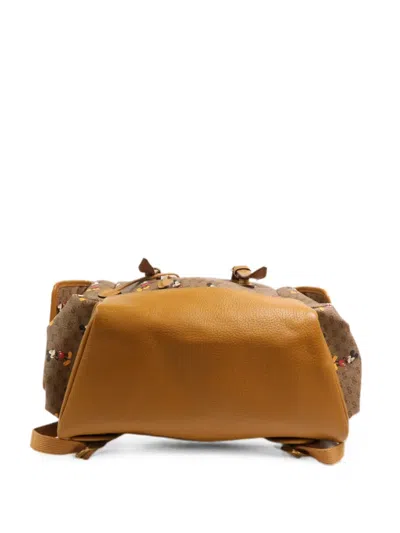 Pre-owned Gucci Disney Gg Supreme Backpack In Brown