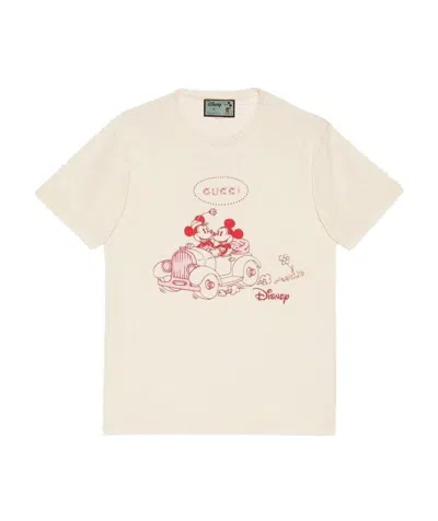 Gucci Disney X  Logo Striped T-shirt In White