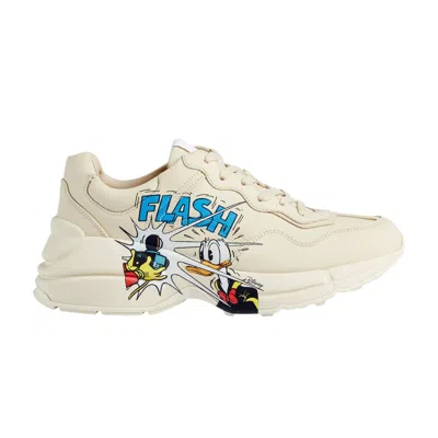 Pre-owned Gucci Disney X  Wmns Rhyton 'donald Duck' | White | Women's Size 39