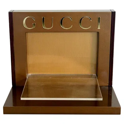 Pre-owned Gucci Display Shelf, 1980s Italy In Brown