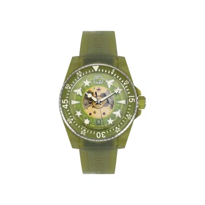 Pre-owned Gucci Dive Automatic Watch 'green' | Men's Size Onesize