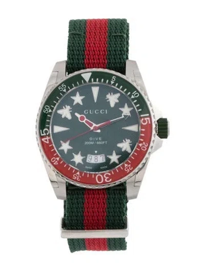 Pre-owned Gucci Dive Watch In Multi