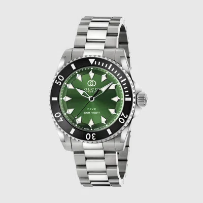 Gucci Dive Watch In Steel
