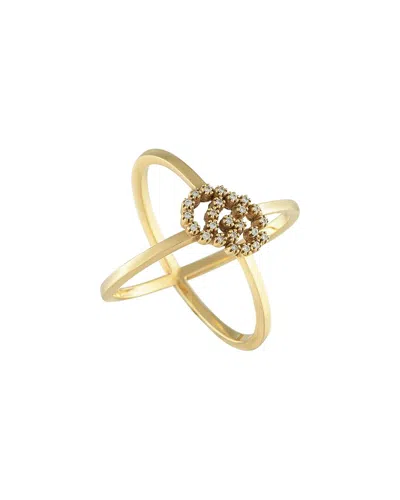 Pre-owned Gucci Dnu Dupe Skus  18k Ring (authentic Pre-loved)