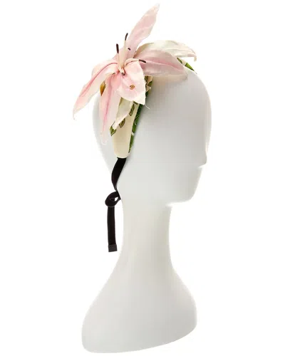 Gucci Dnu  Lily Silk Headband In Green