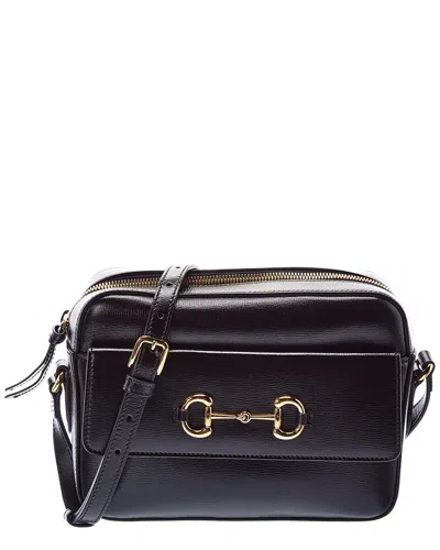 Gucci Dnu Pack Dnu  Horsebit 1955 Leather Shoulder Bag In Black