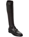 Gucci Dnu Pack  Jordaan Leather Knee-high Boot In Black