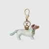 Gucci Dog-shaped Bag Charm In Green