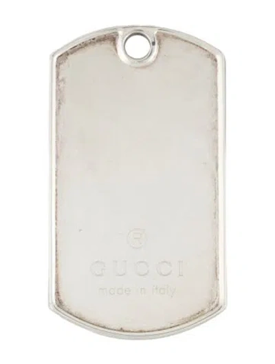 Pre-owned Gucci Dog Tag Pendant In Multi
